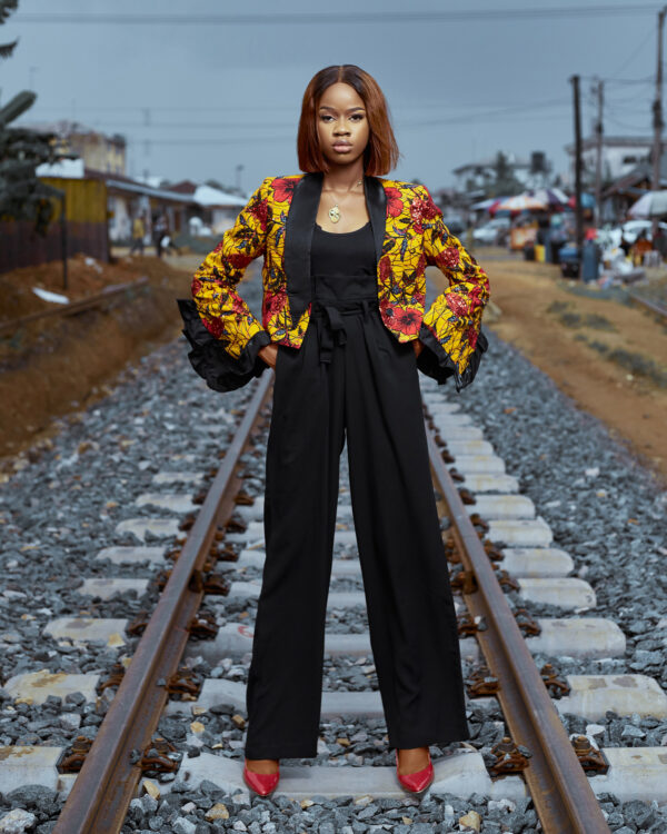 Female Clasic Outdoor: The Vibrant Ankara Blazer Set